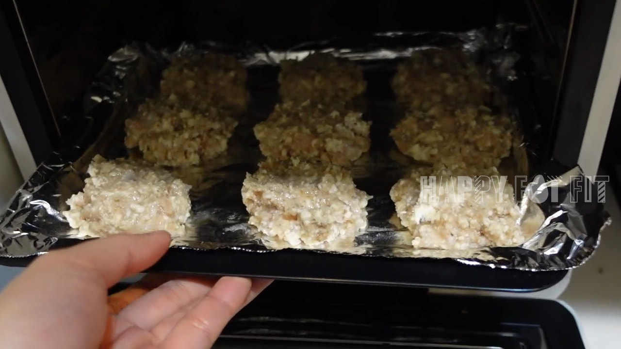 低卡雞胸食譜：烤箱：180度10分鐘，上下層換位置後再一次