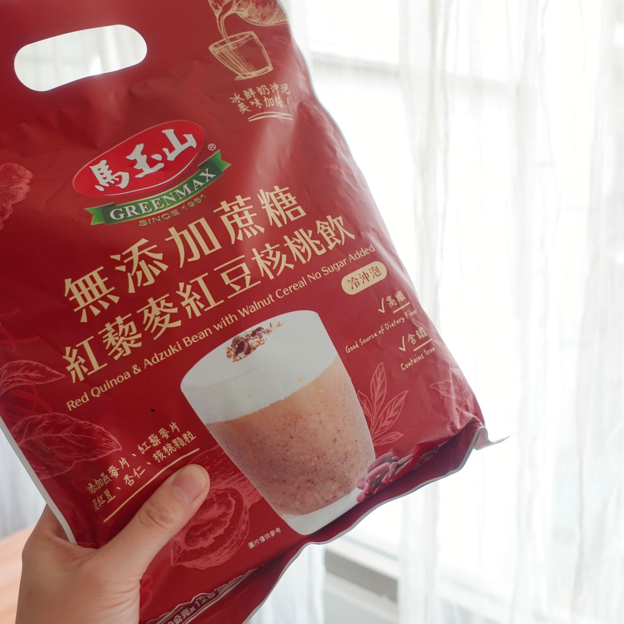 有飽足感的紅藜麥紅豆核桃飲是全聯好物之一。